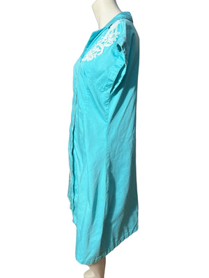Vintage 50's style dress L turquoise