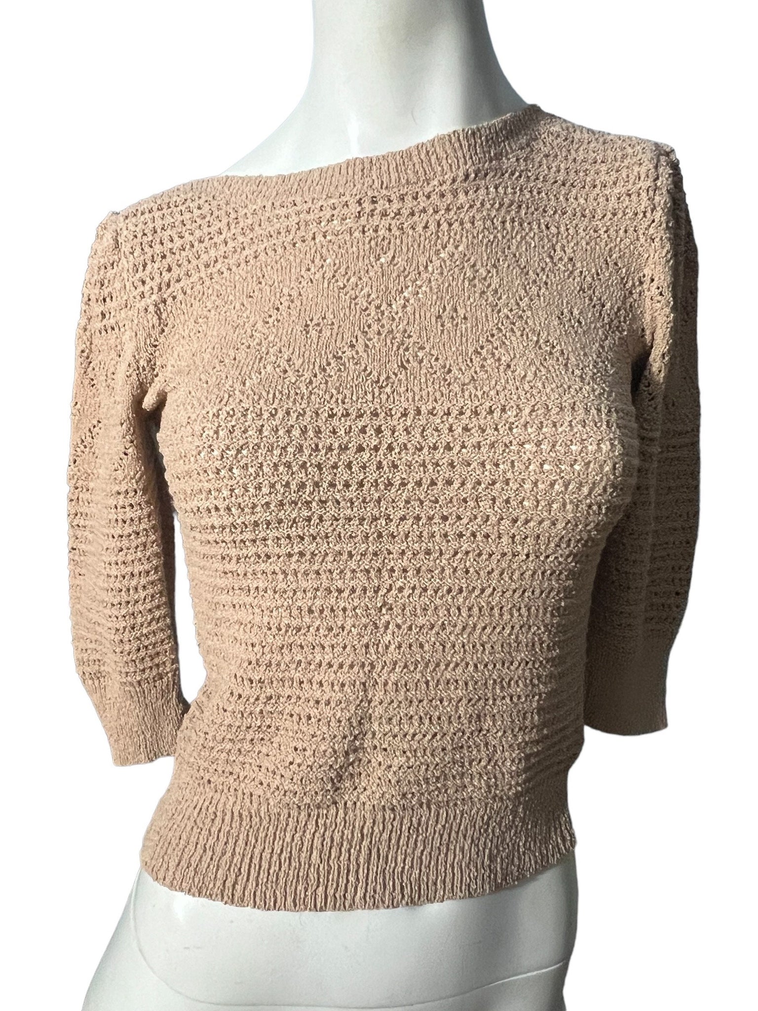Vintage 70's brown sweater S College Town
