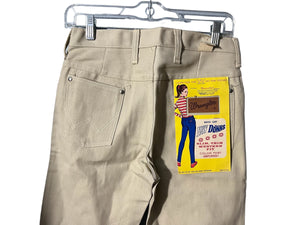 Vintage DS 60's Wrangler tan jeans S Low Downs