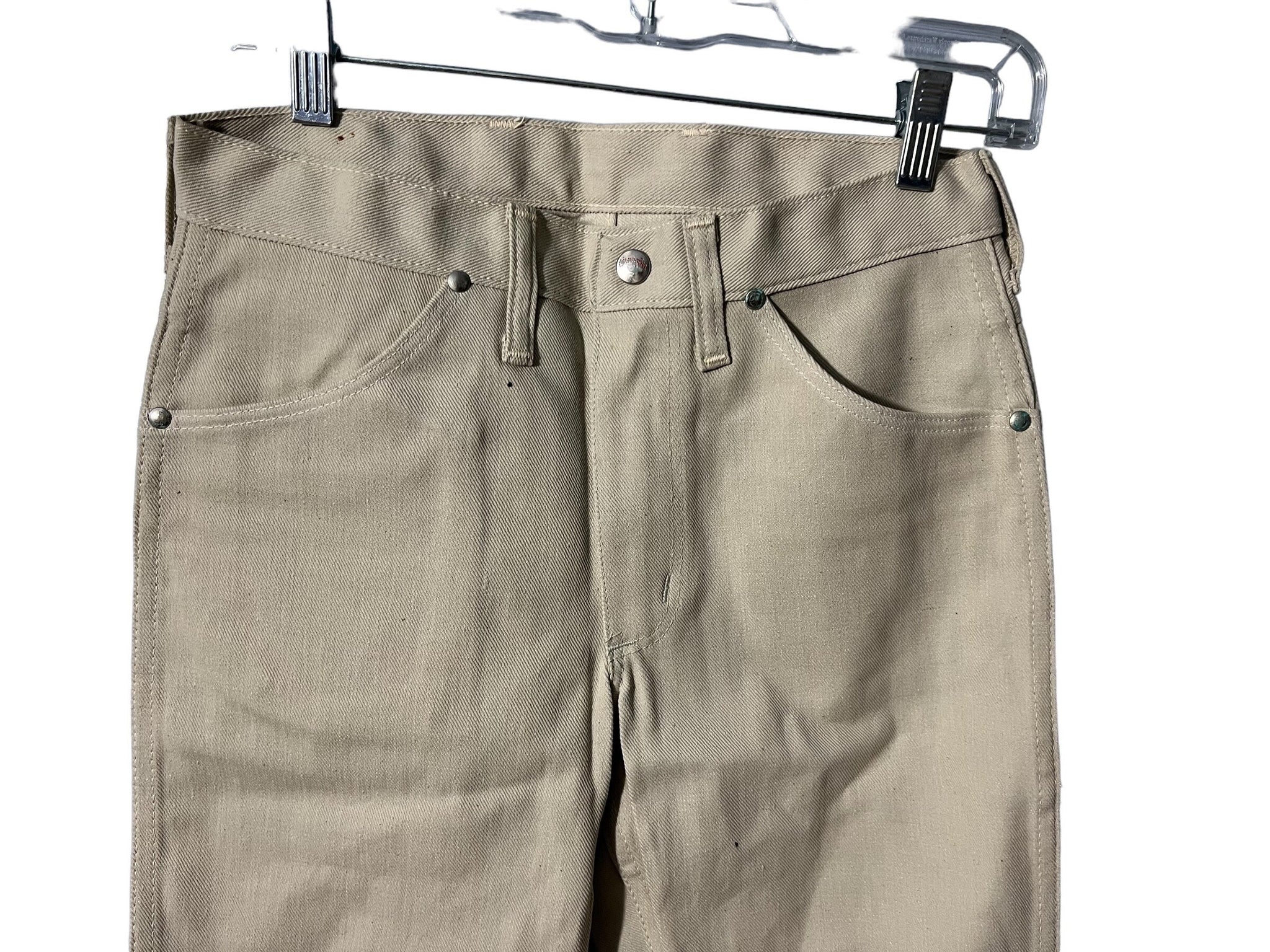 Vintage DS 60's Wrangler tan jeans S Low Downs