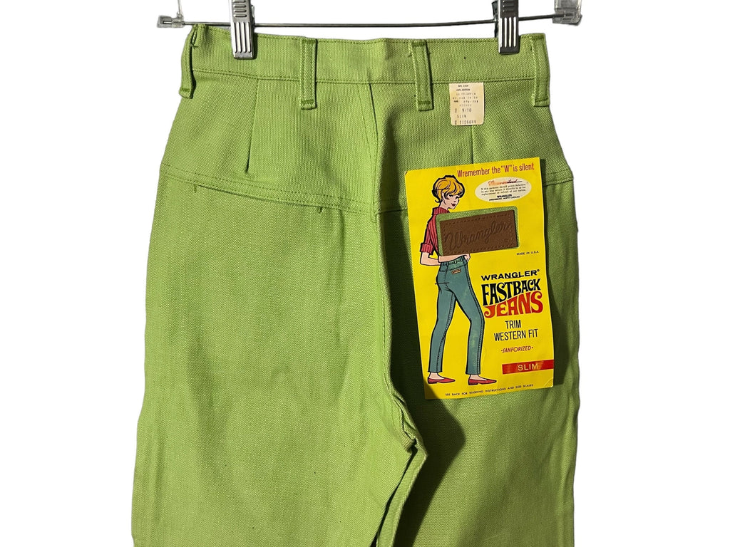 Vintage 60's DS green wrangler jeans xs