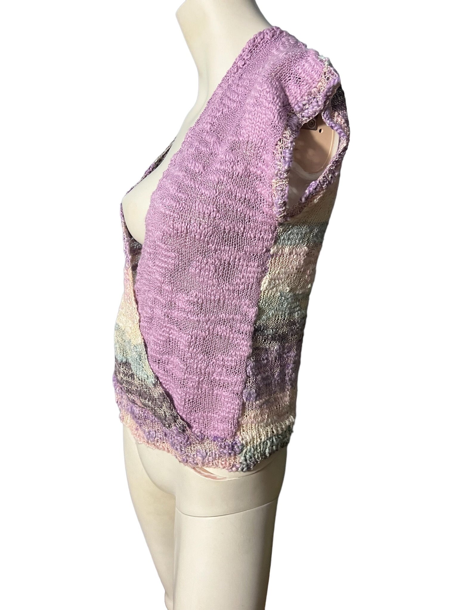 Vintage 70's purple sweater top L
