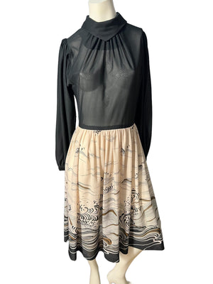 Vintage 70's dress M Herman Marcus