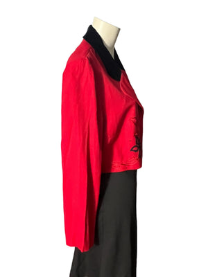 vintage 80’s red short jacket 16