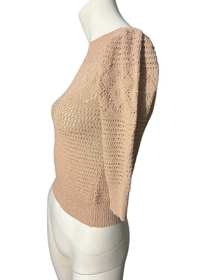 Vintage 70's brown sweater S College Town