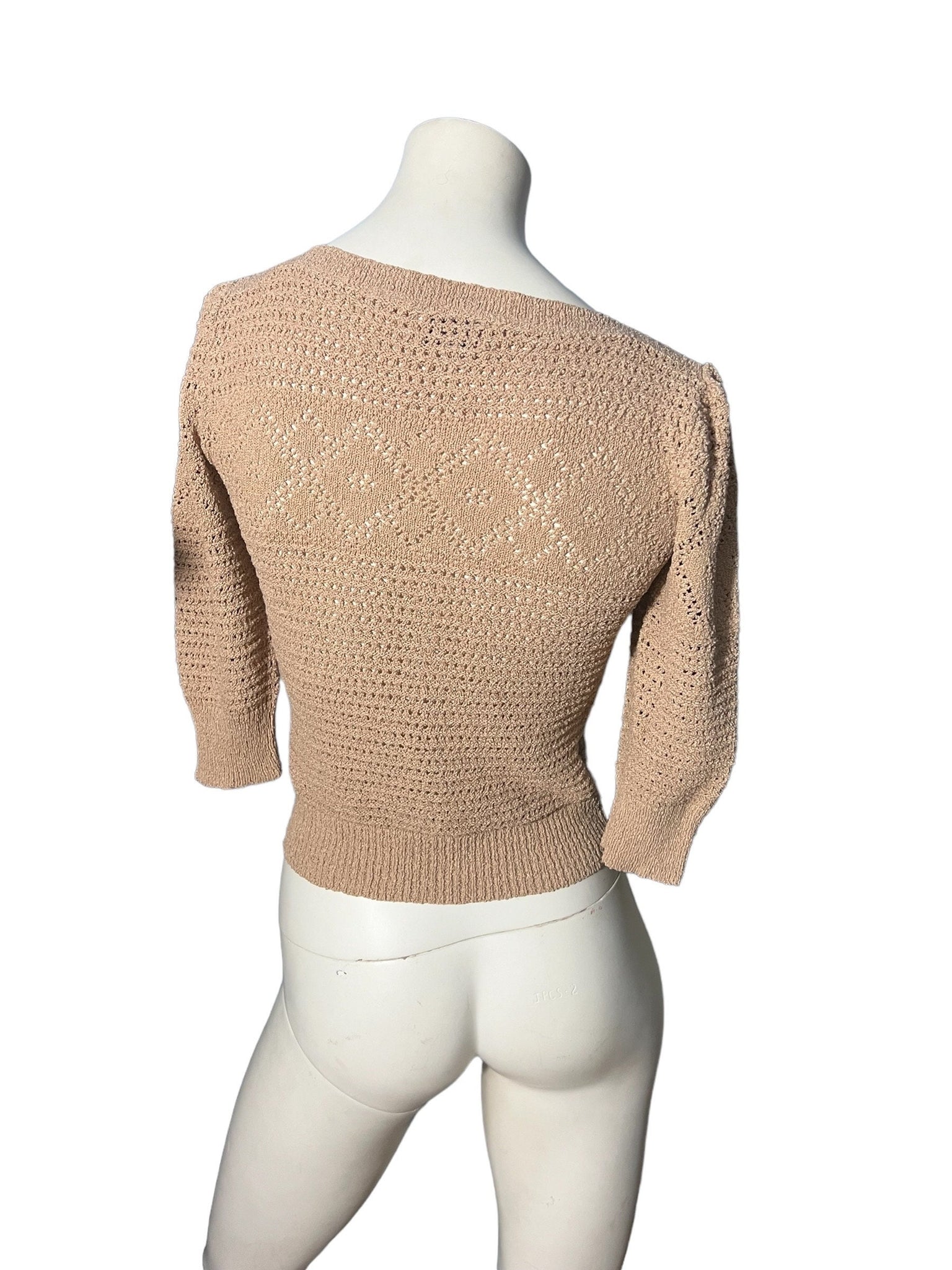 Vintage 70's brown sweater S College Town