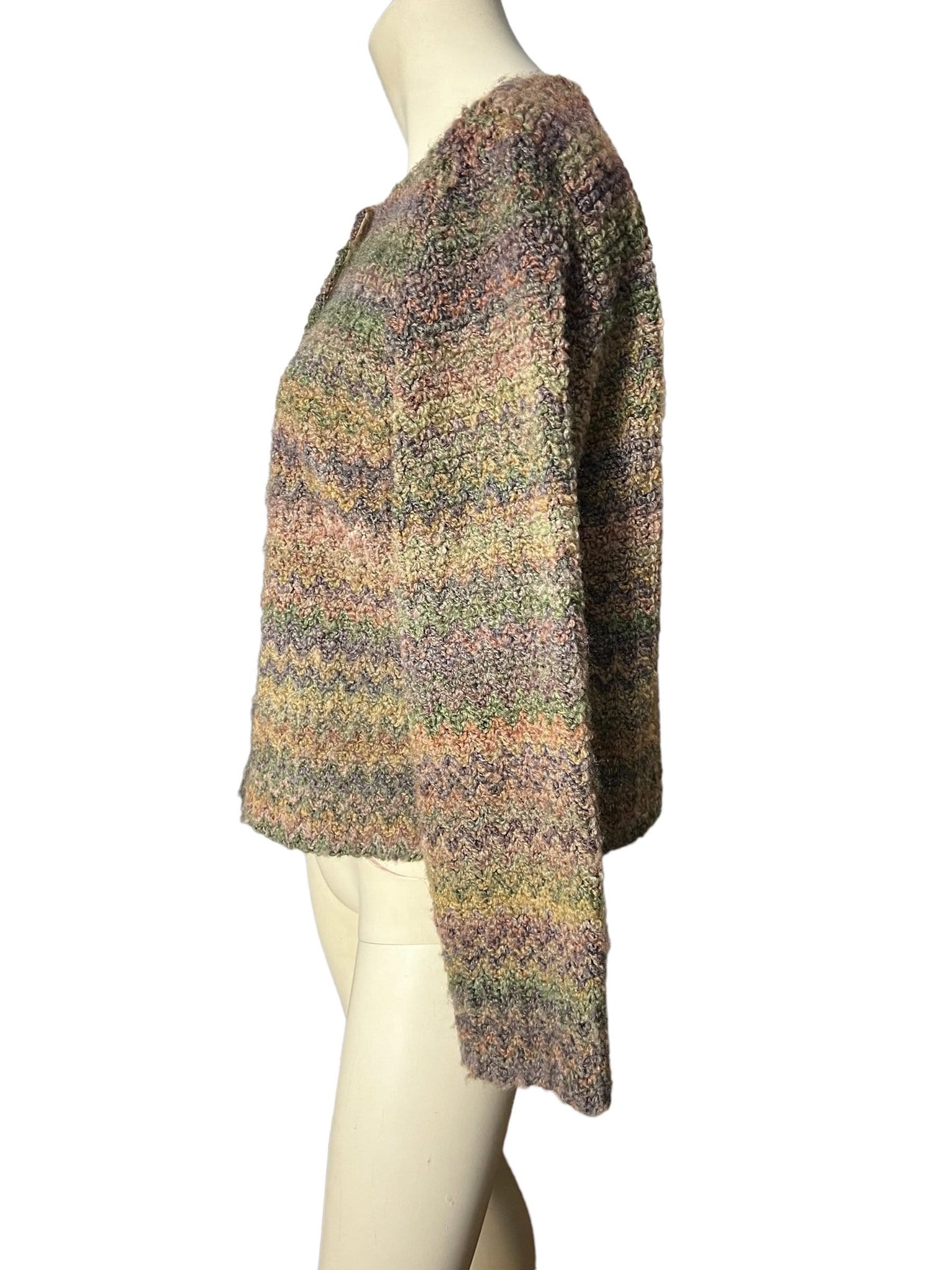 vintage 80's zig zag woven jacket M First Option