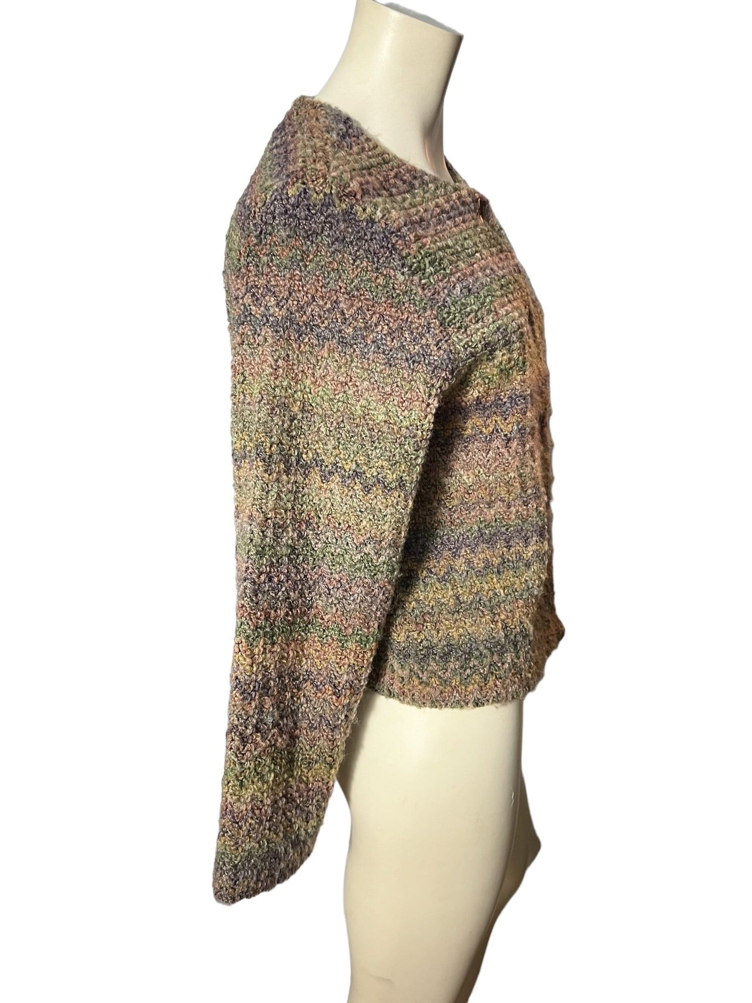 vintage 80's zig zag woven jacket M First Option