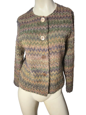 vintage 80's zig zag woven jacket M First Option