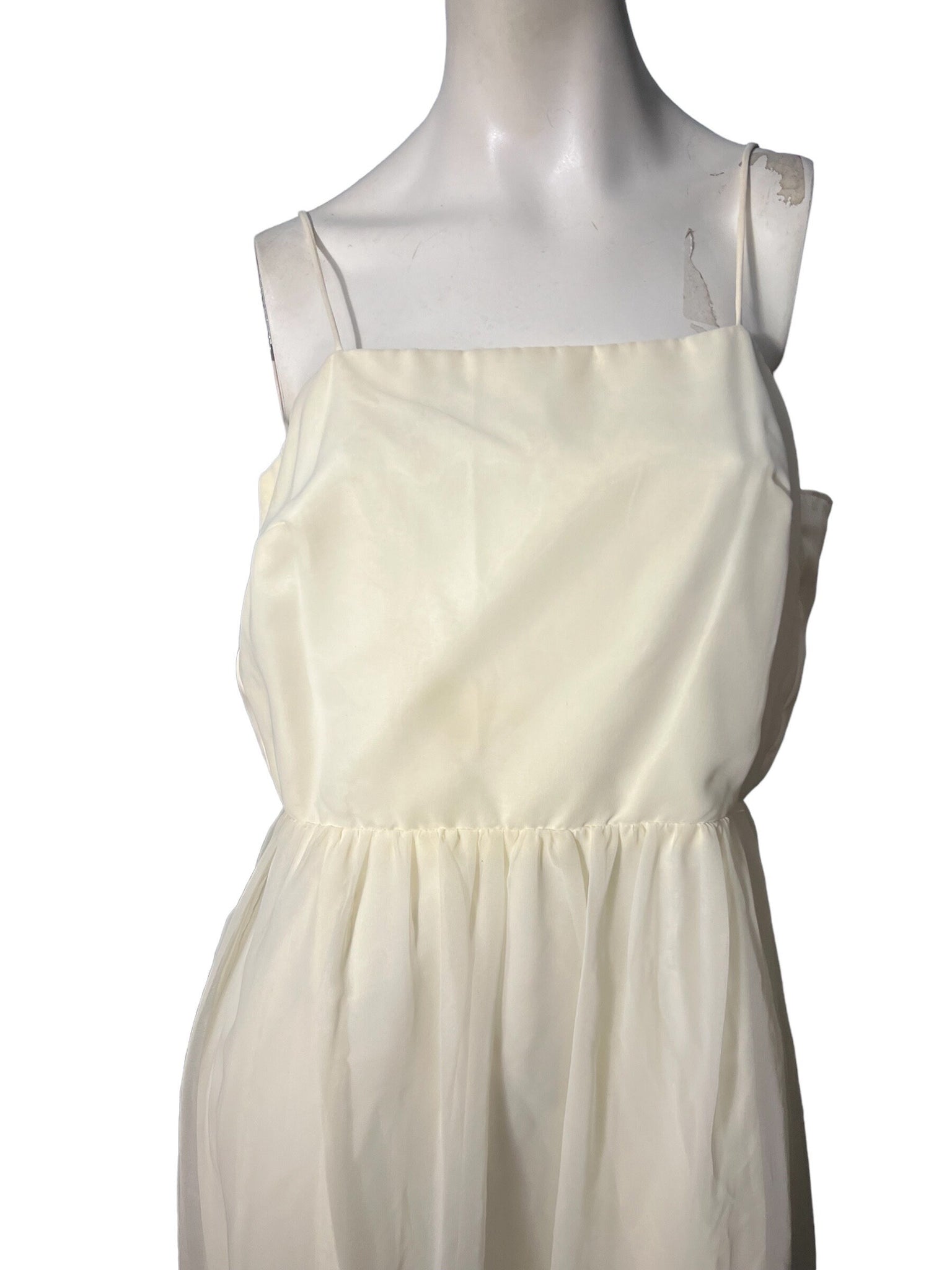 vintage 60's off white formal dress L JCPenney