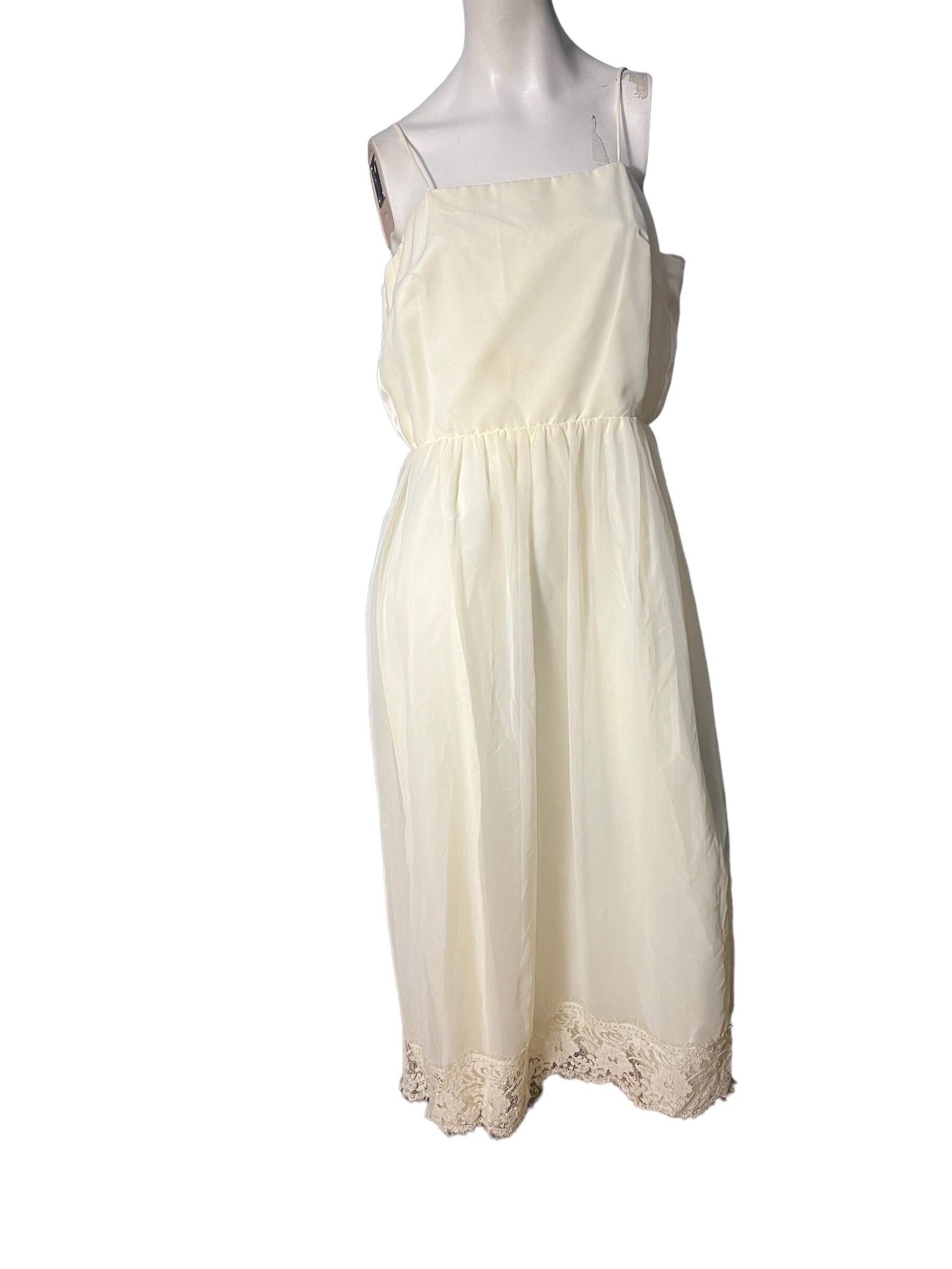 vintage 60's off white formal dress L JCPenney