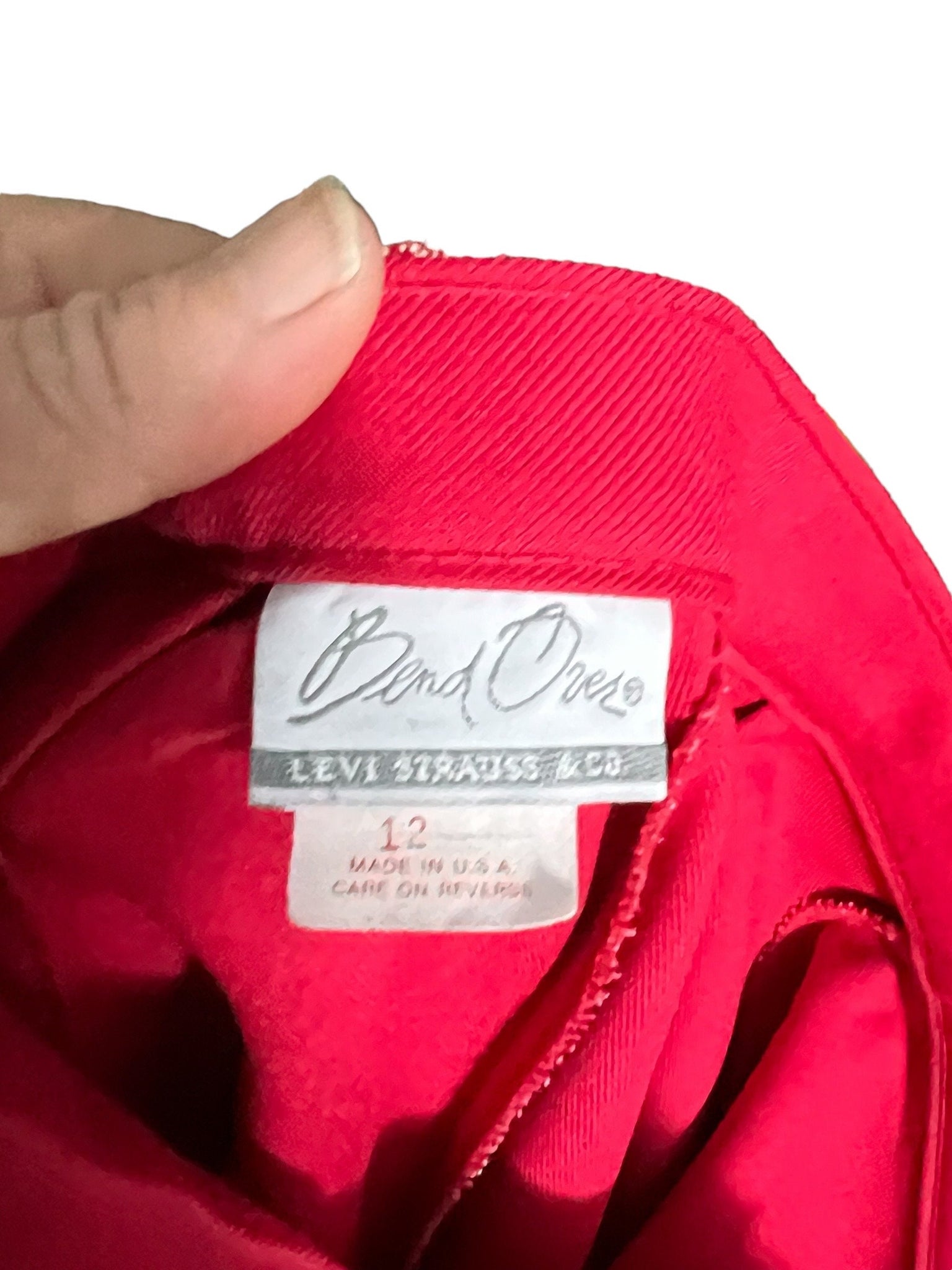vintage red Levi's 80's pants 12