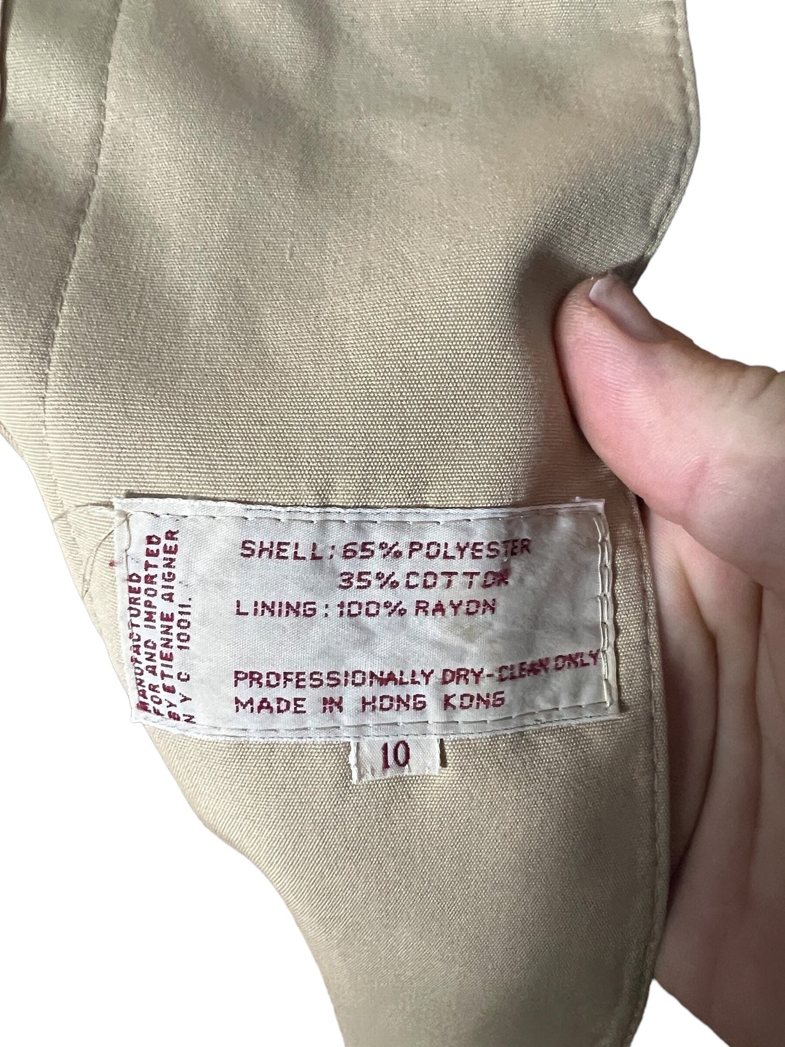 Vintage 70's Etienne Aigner trench coat 10