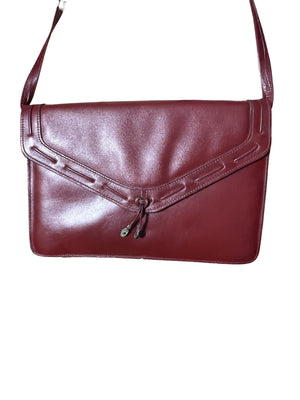 Vintage maroon leather purse Etienne Aigner