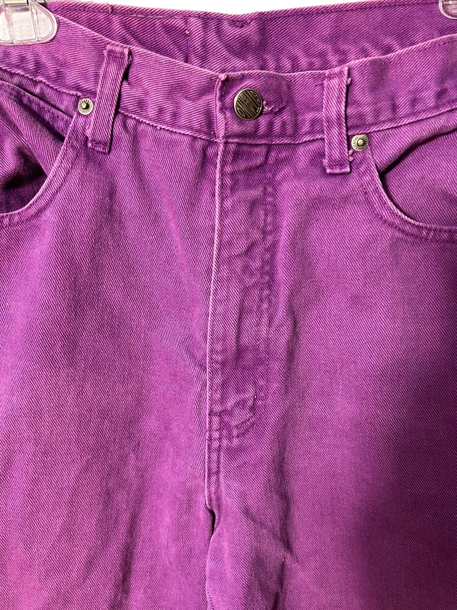 vintage 80's purple high waist jeans Gitano 29 x 28.5