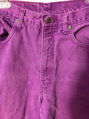 vintage 80's purple high waist jeans Gitano 29 x 28.5