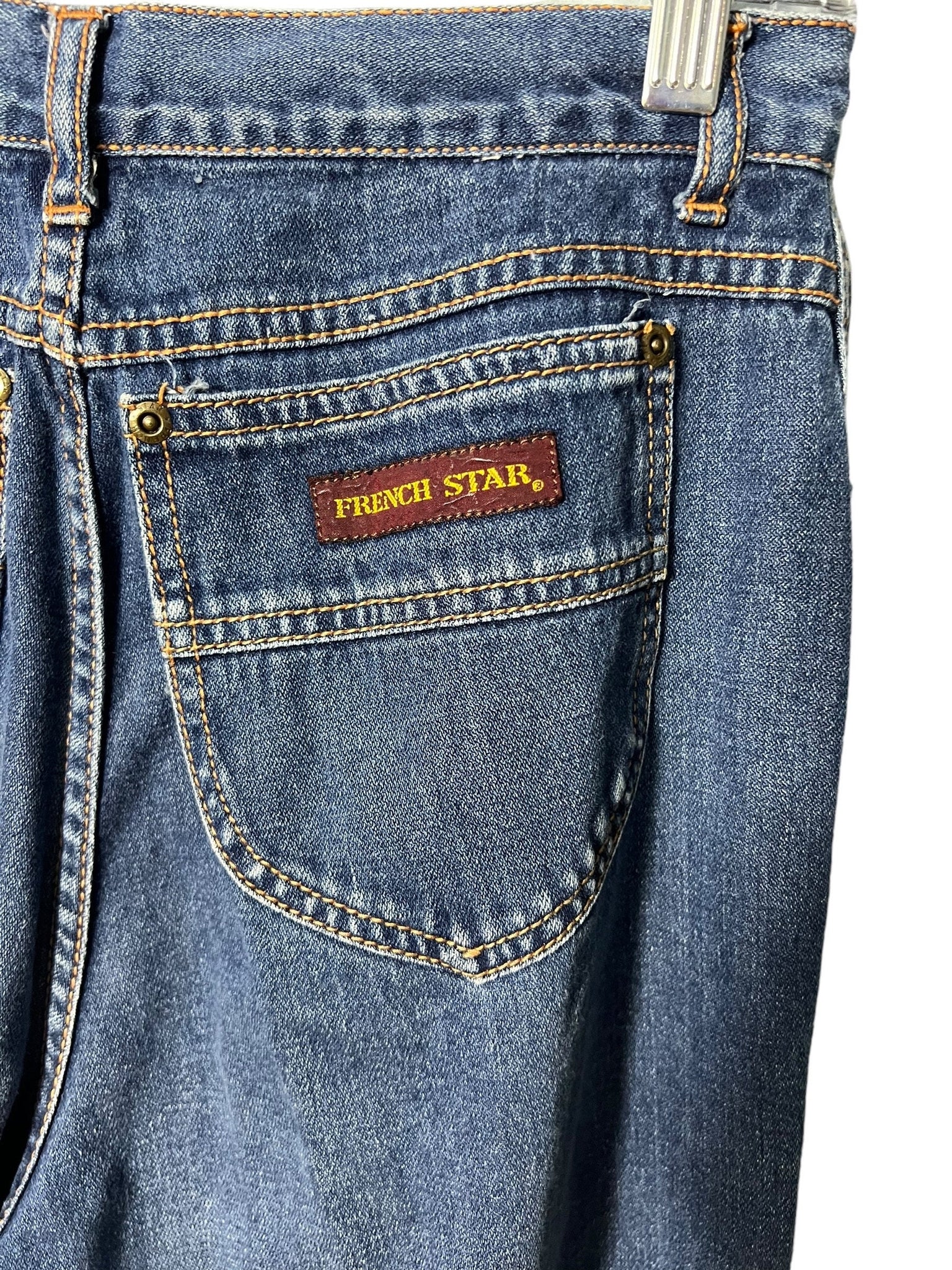 vintage 70's jeans 27 x 27 French Star