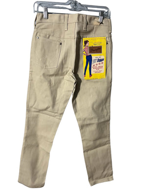 Vintage DS 60's Wrangler tan jeans S Low Downs