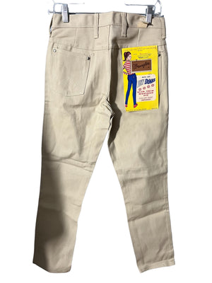 Vintage DS 60's Wrangler tan jeans S Low Downs