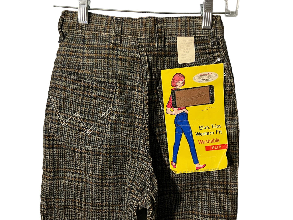 Vintage 60's DS Wrangler check corduroy S