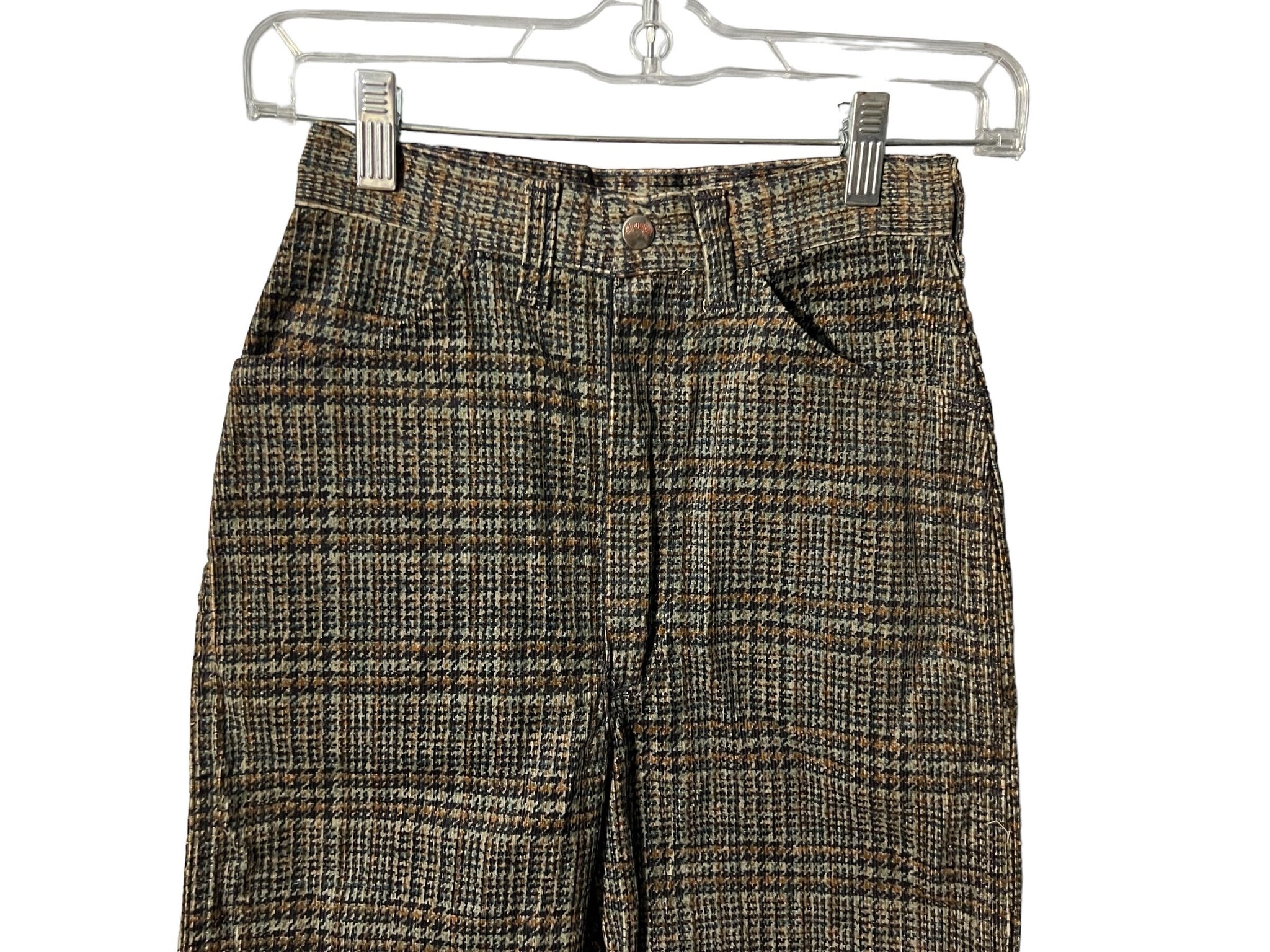 Vintage 60's DS Wrangler check corduroy S