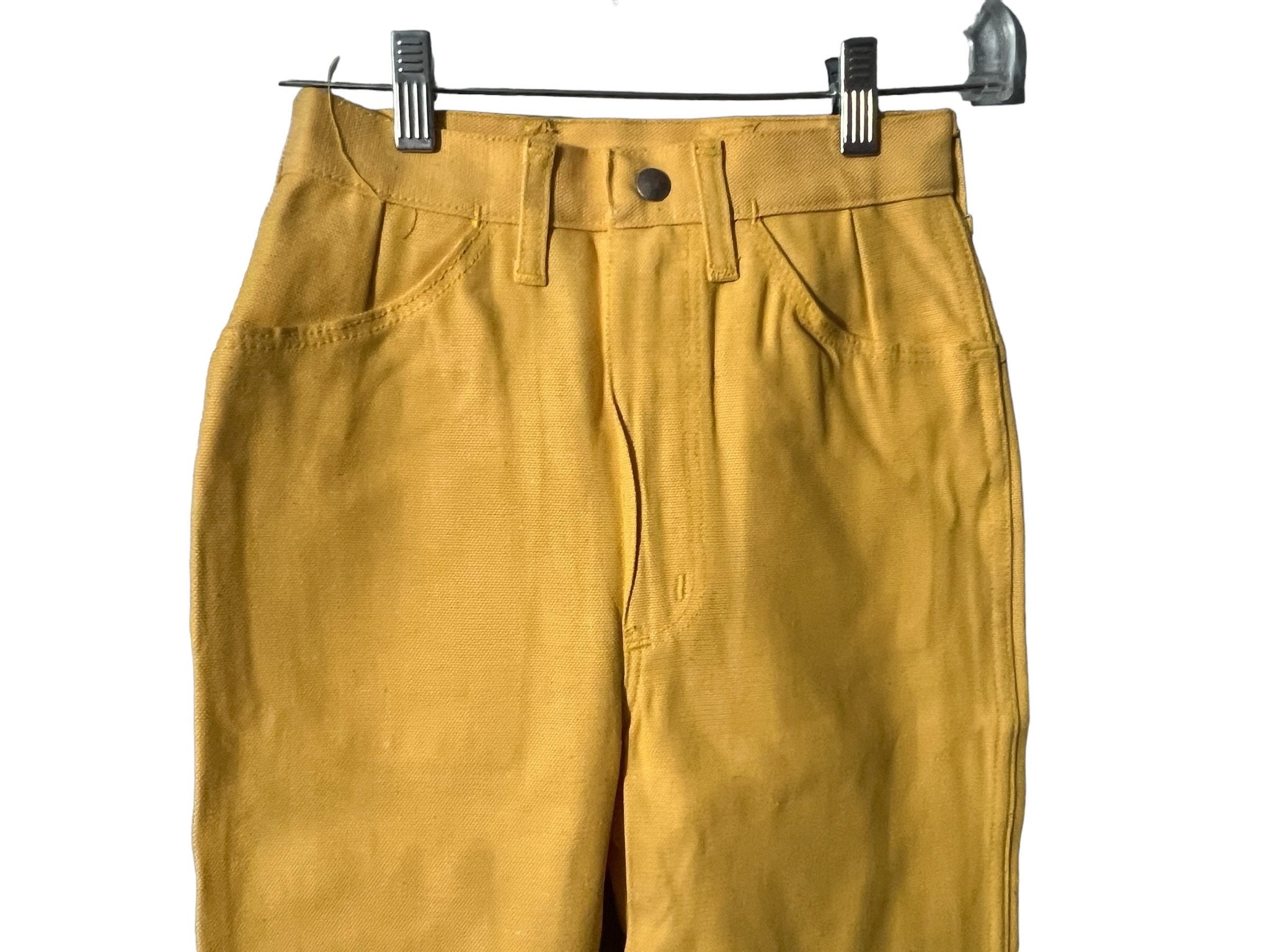 Vintage 60's yellow DS wrangler jeans XS western