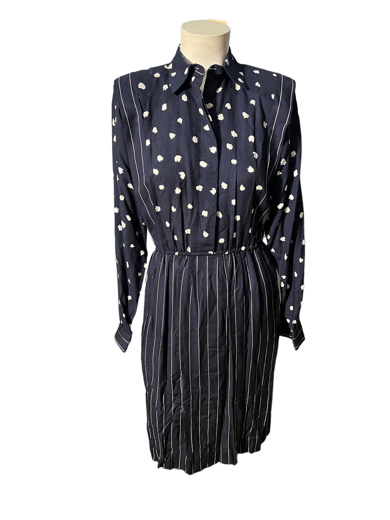 Vintage 70's Deadstock navy dress 6 California Girl