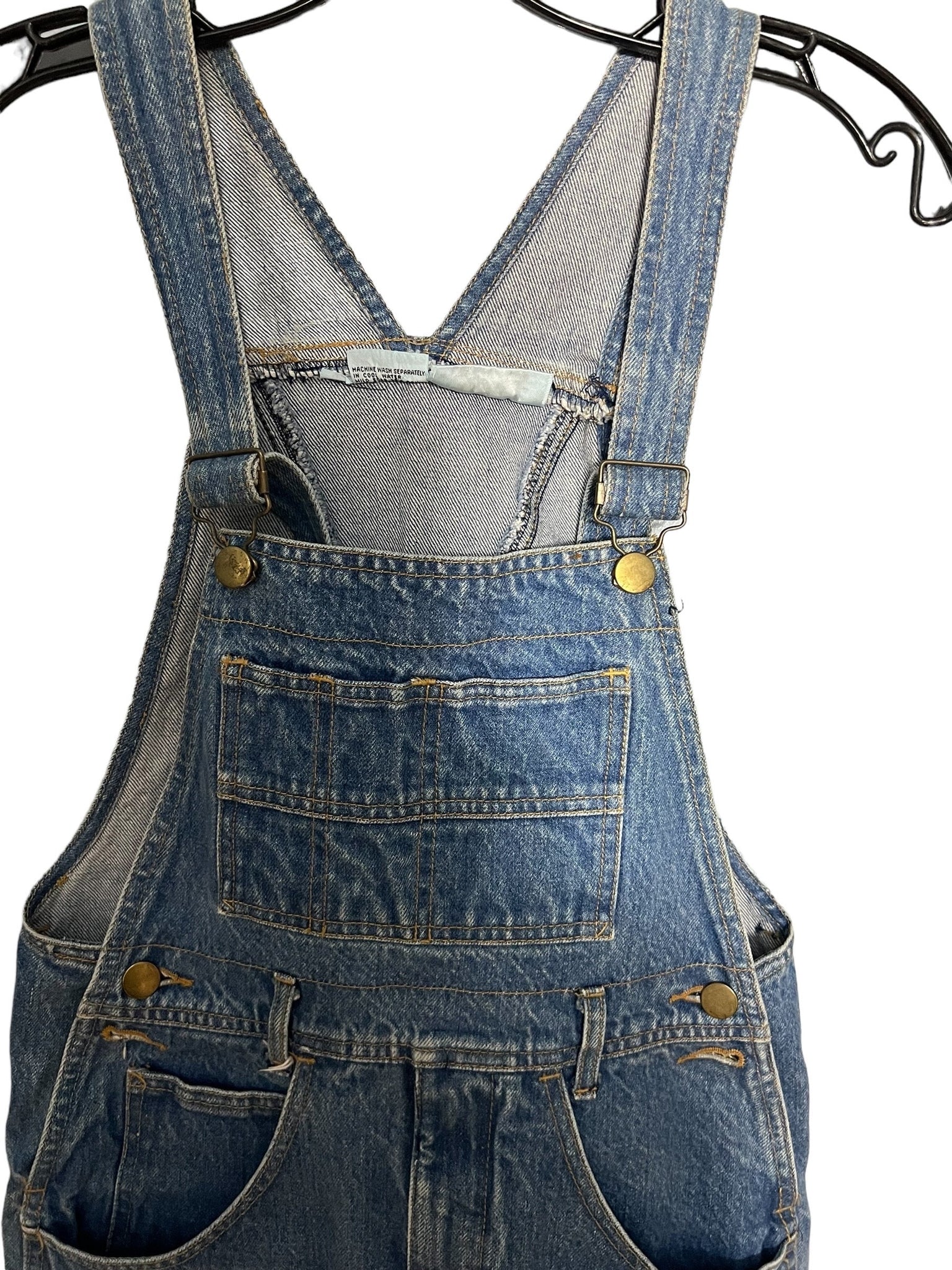 Vintage 80's striped overalls by Rio S