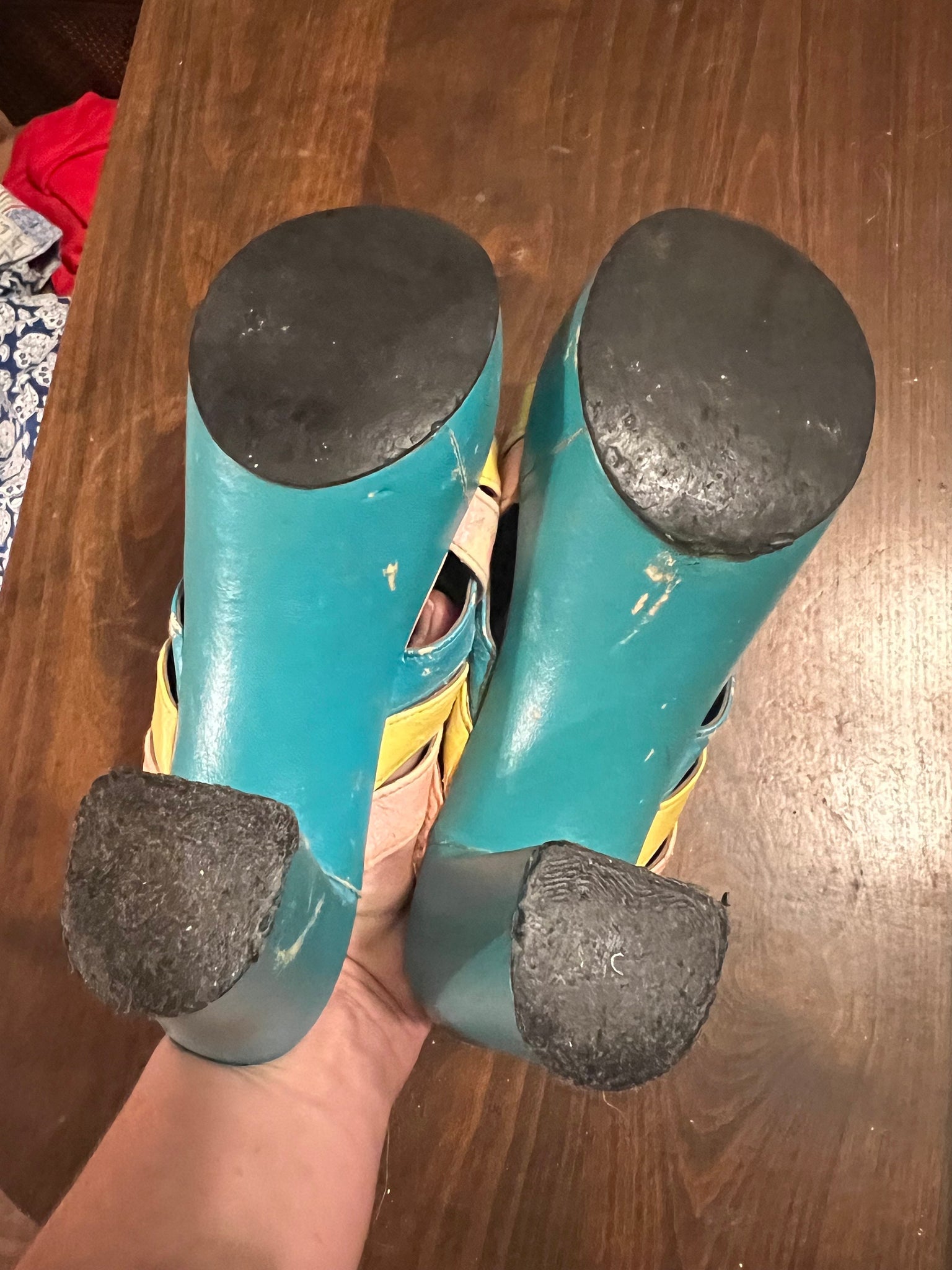 Vintage 70's platform shoes sz 7 NEED WORK