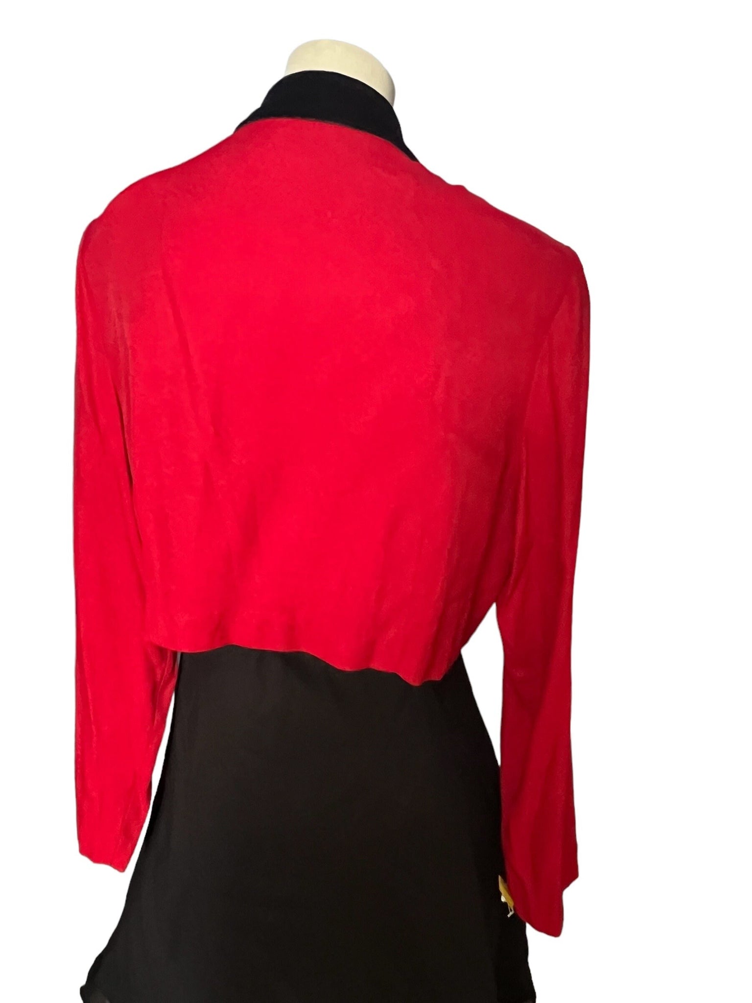 vintage 80’s red short jacket 16