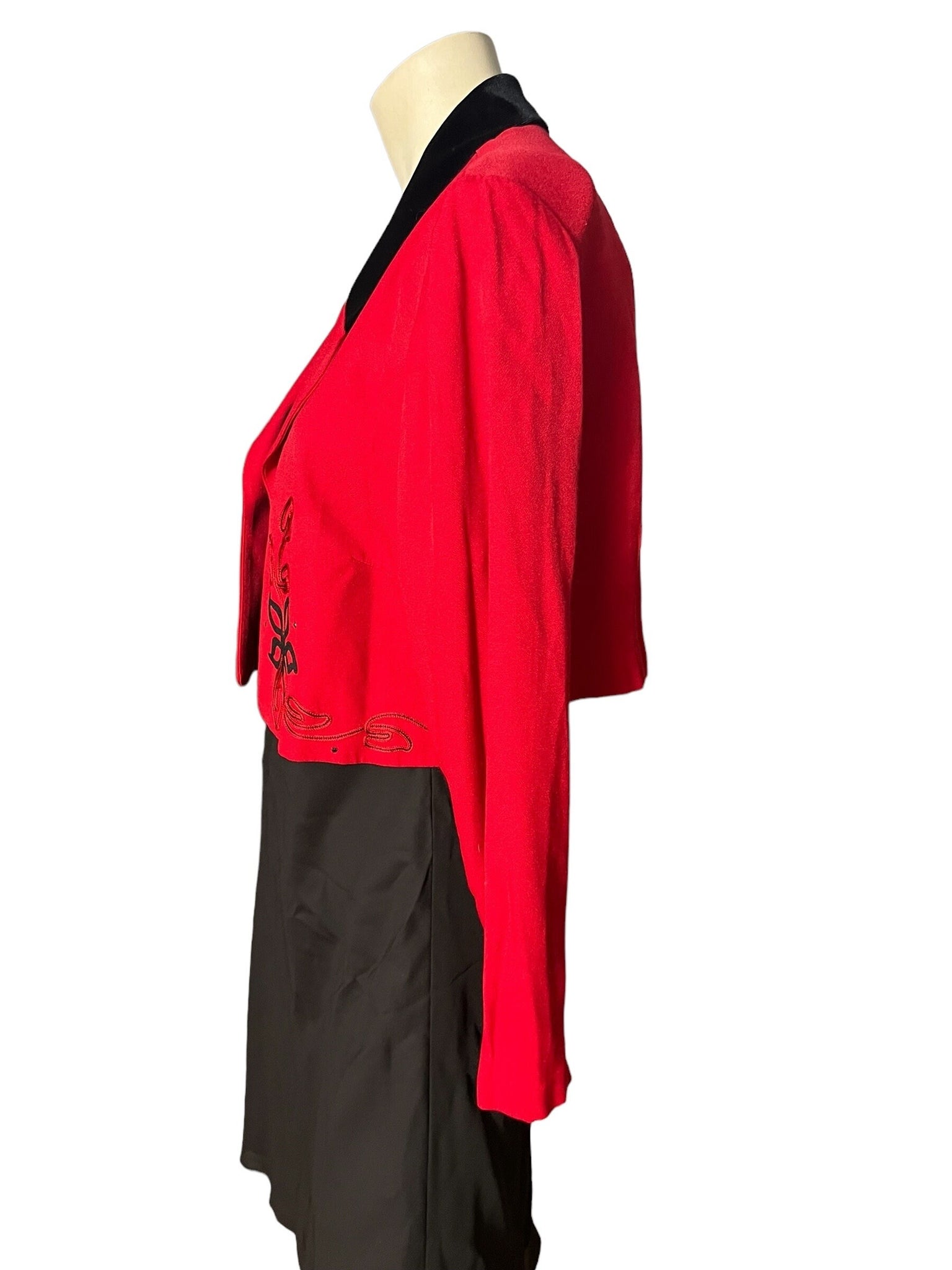 vintage 80’s red short jacket 16