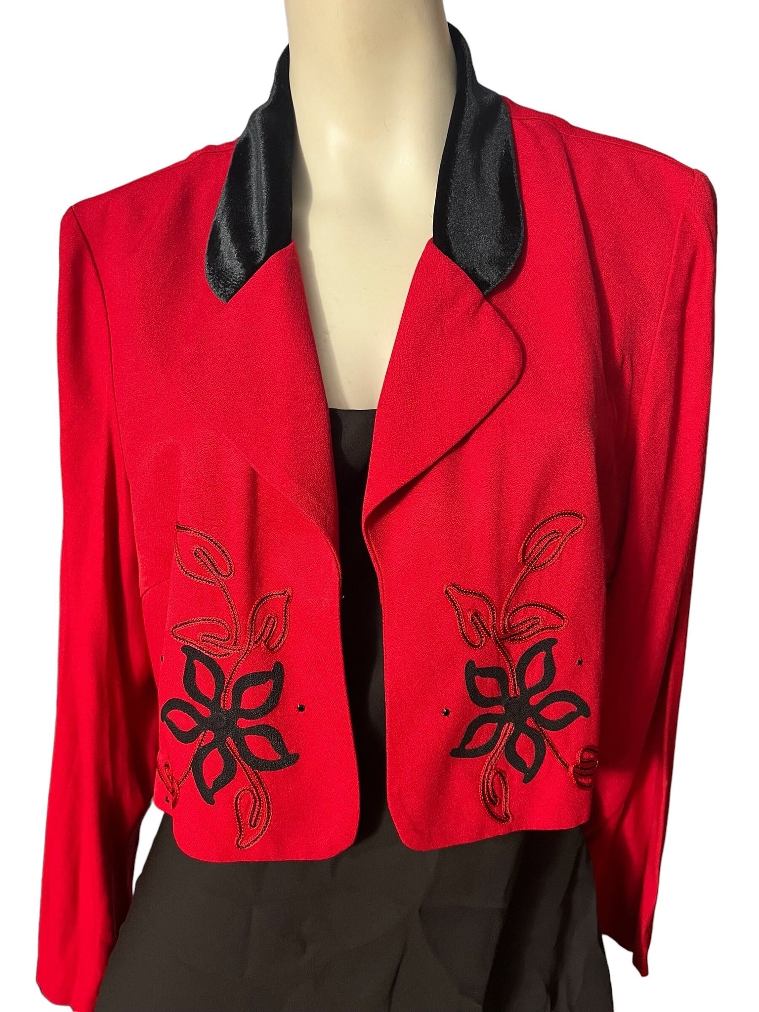 vintage 80’s red short jacket 16