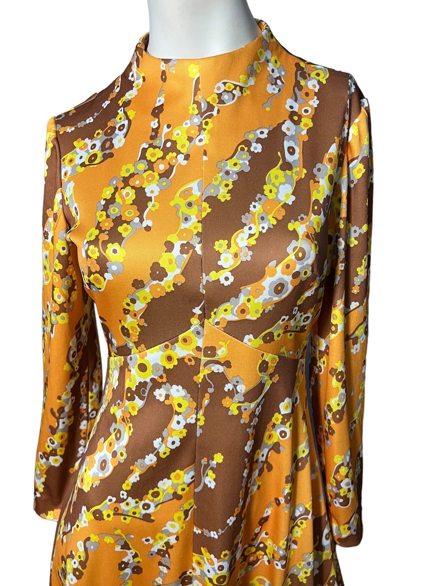Vintage 70’s orange dress M Emilio Borghese
