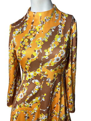 Vintage 70’s orange dress M Emilio Borghese