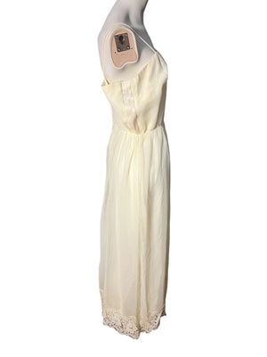 vintage 60's off white formal dress L JCPenney