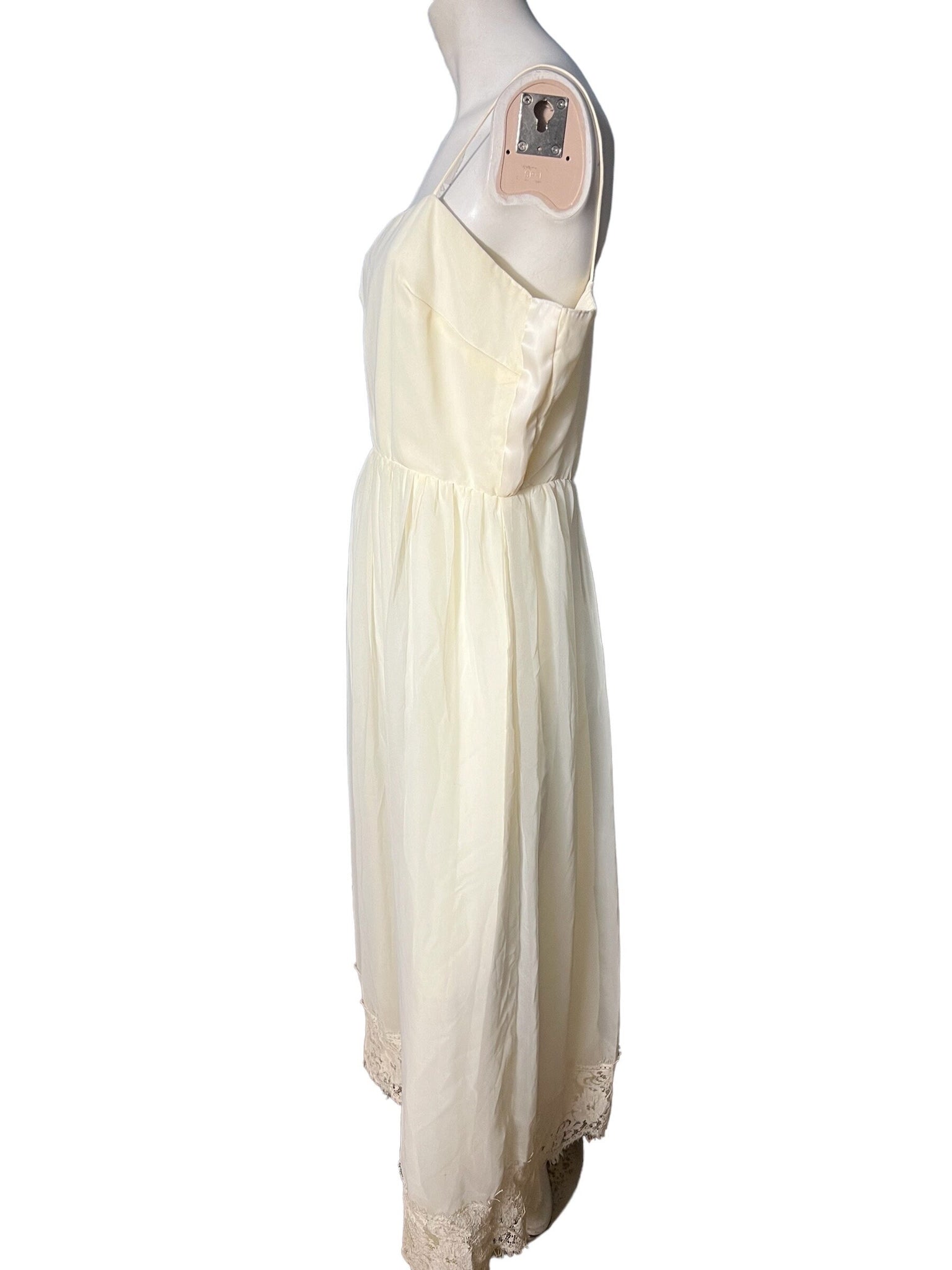 vintage 60's off white formal dress L JCPenney