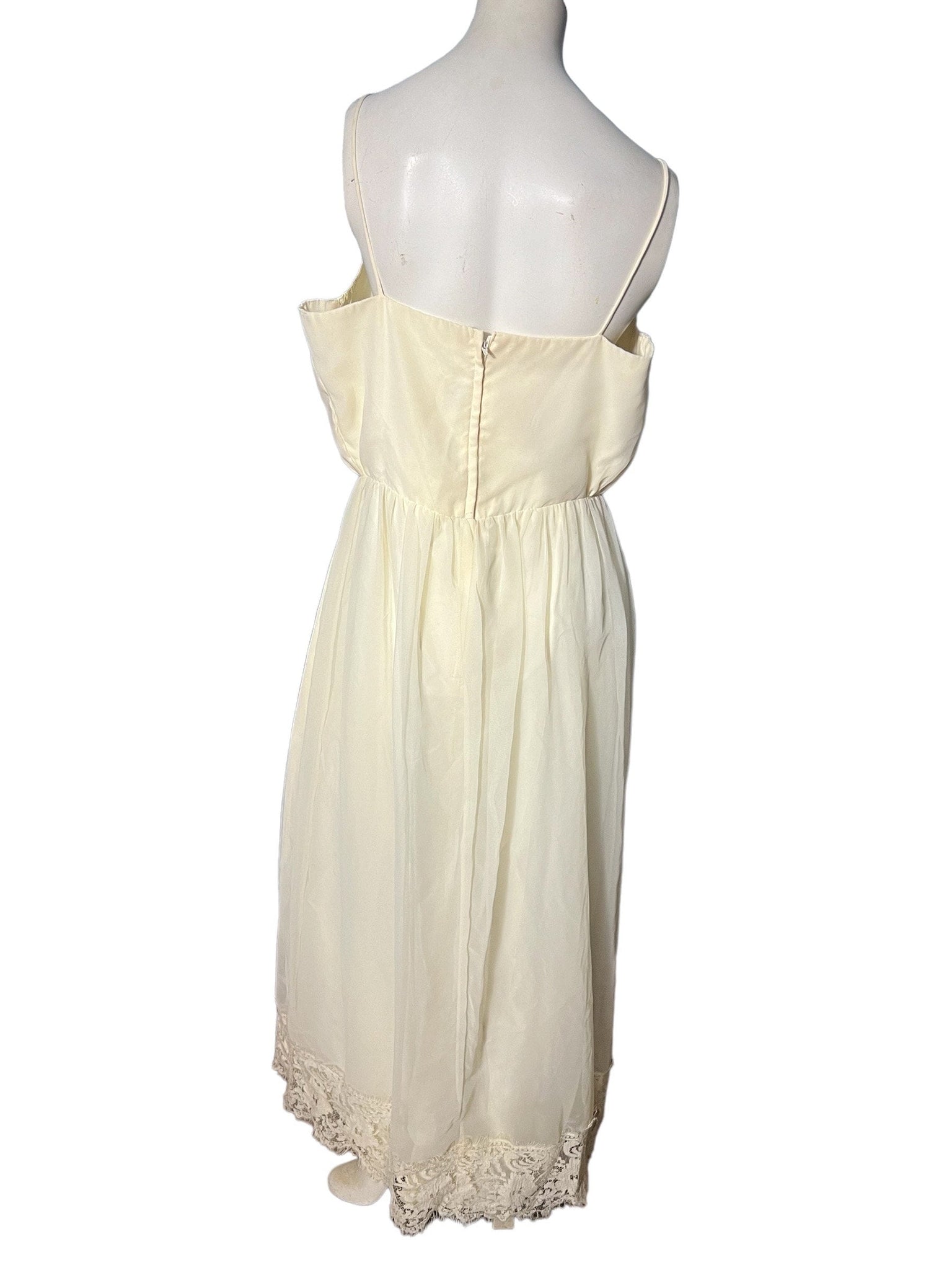 vintage 60's off white formal dress L JCPenney