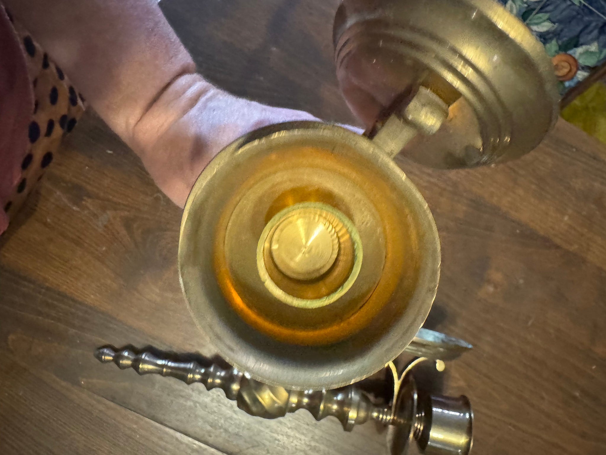Vintage large brass wall sconces