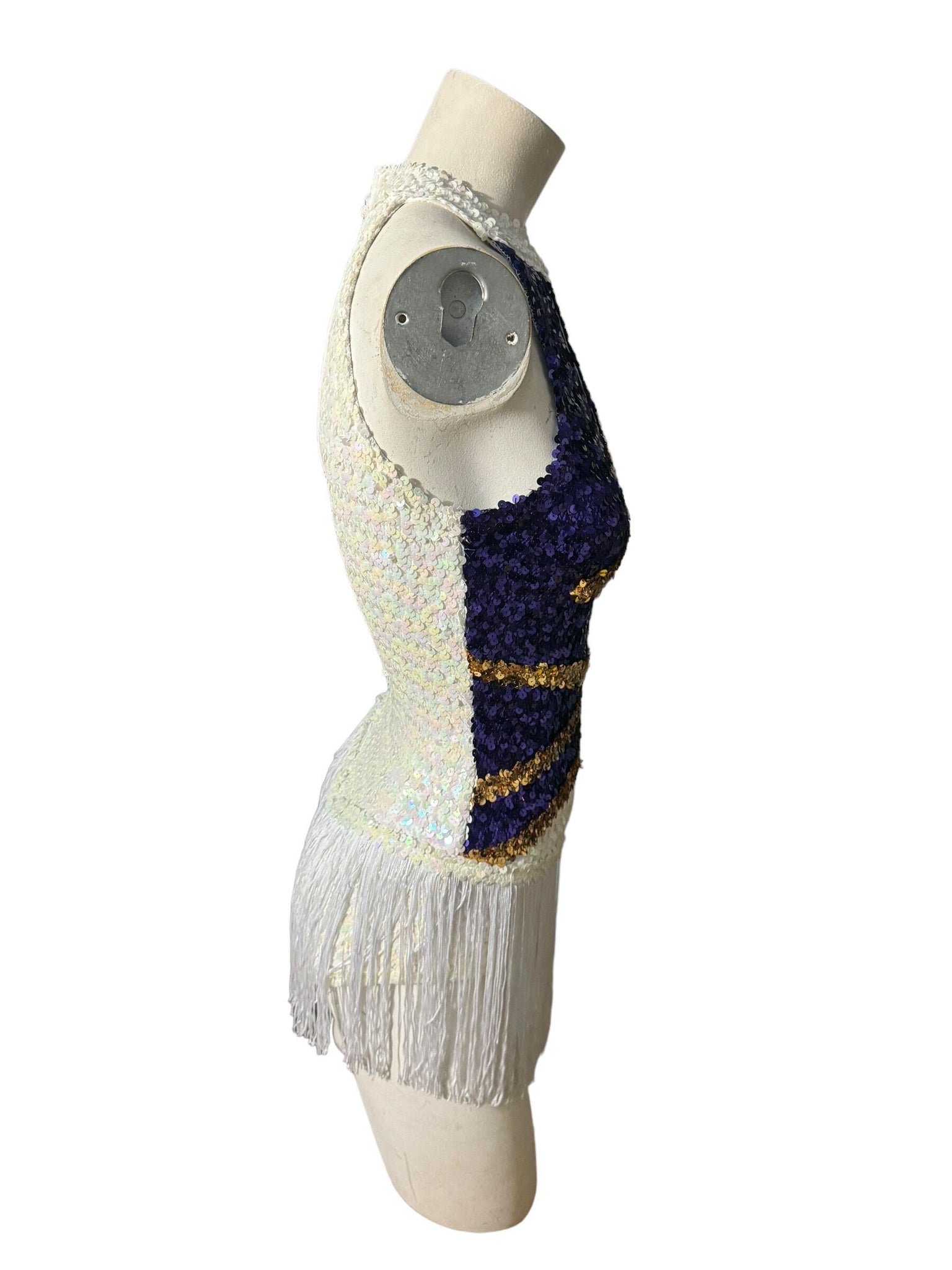 vintage Algy sequin fringe bodysuit 10
