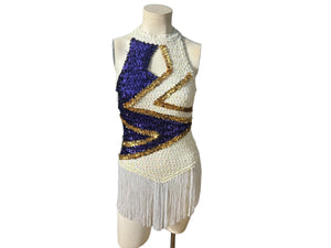 vintage Algy sequin fringe bodysuit 10