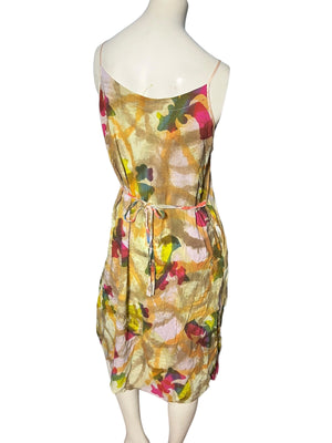 vintage batik sun dress M Kencana Ungu