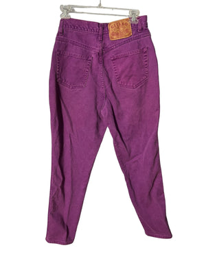 vintage 80's purple high waist jeans Gitano 29 x 28.5