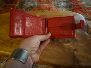 Vintage 70’s red dead stock wallet Princess Gardner