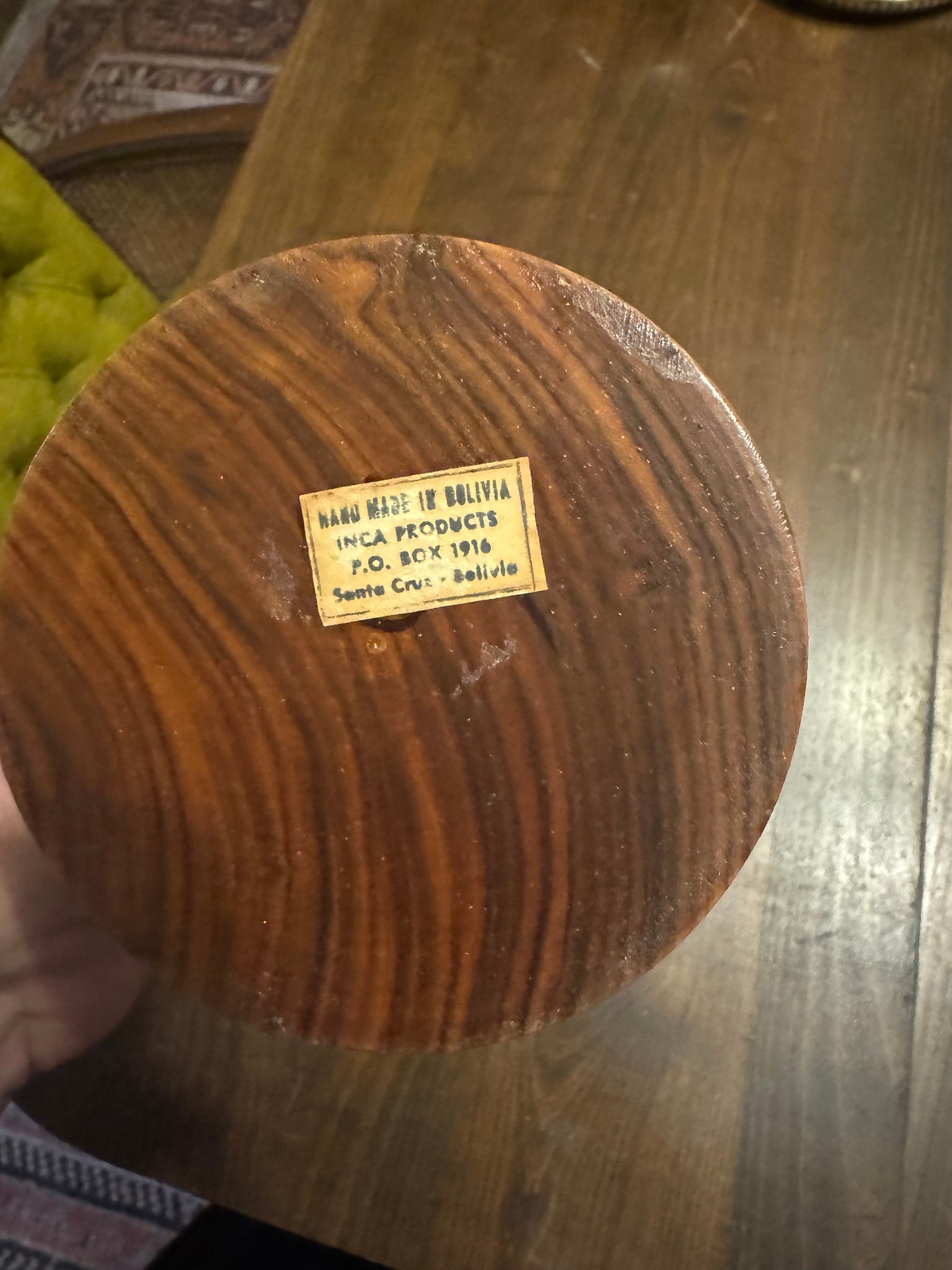 Vintage MCM wood vase