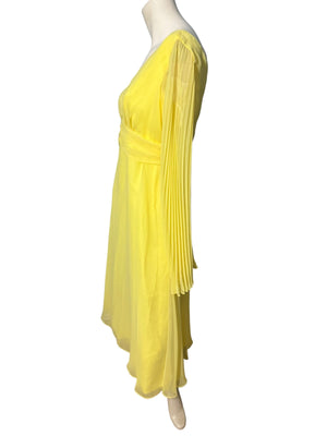 Vintage 60’s yellow bell sleeve dress M