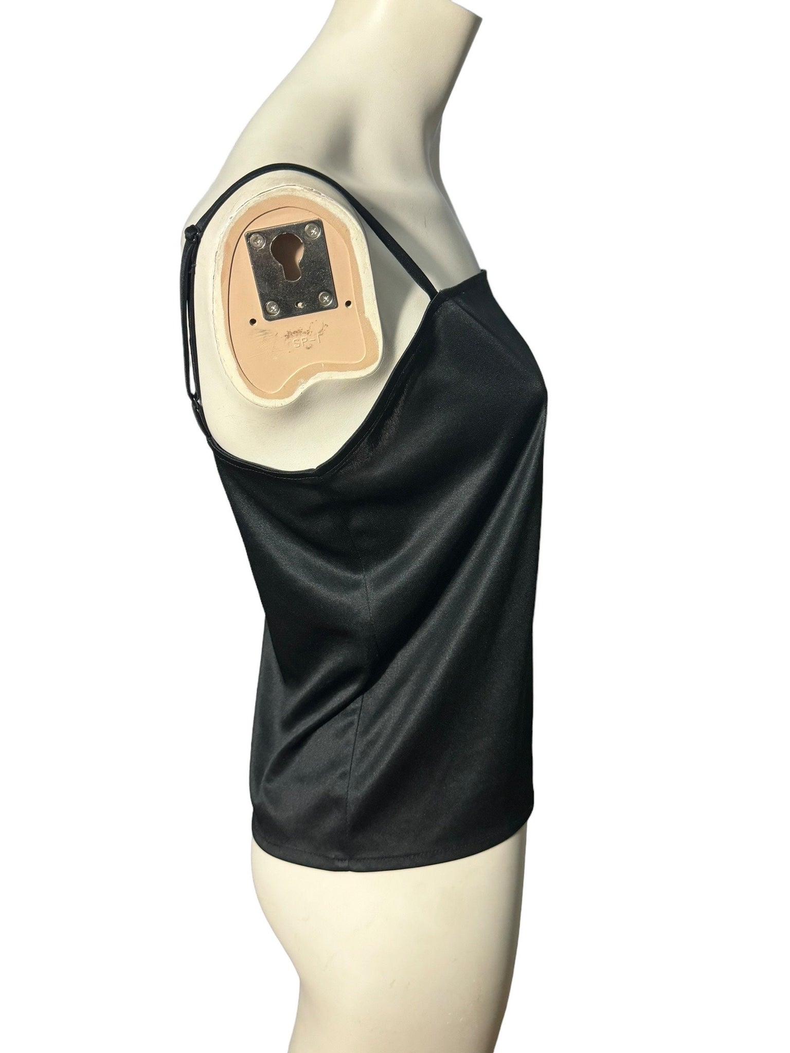 Vintage 70’s black tank top camisole M