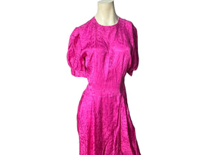 Vintage 80's pink silk dress 6 Nora Noh