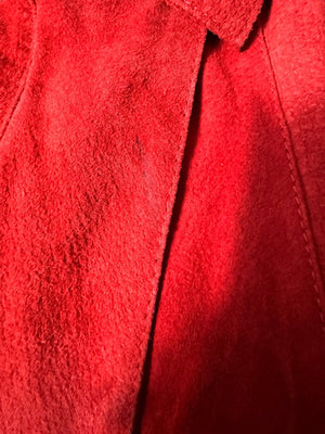 Vintage 80's red leather jacket M Micki