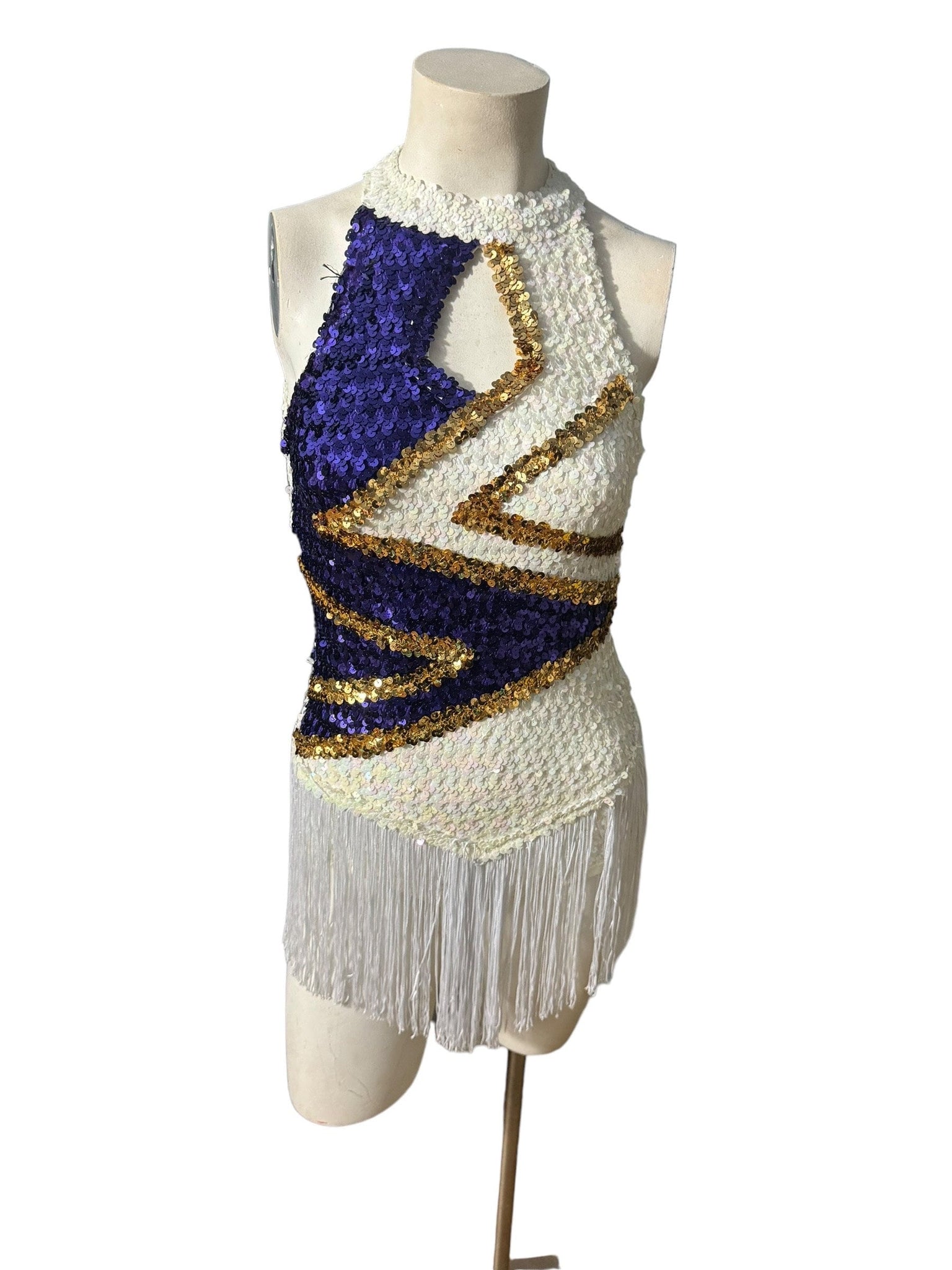 vintage Algy sequin fringe bodysuit 10