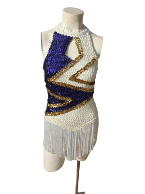 vintage Algy sequin fringe bodysuit 10
